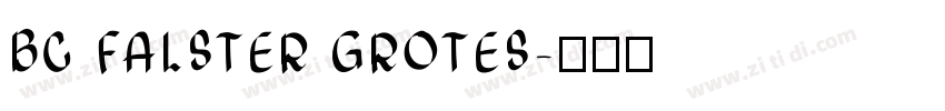 BC FALSTER GROTES字体转换